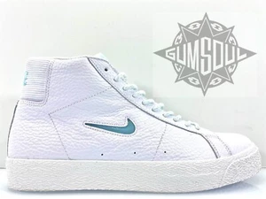 NIKE SB ZOOM BLAZER MEDIO PRM BLANCO GLACIAR JOYA CHEQUE CU5283 100 talla 10.5 - Imagen 1 de 12
