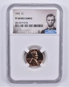 1962 Lincoln Memorial Cent PF68 RD Cameo NGC Special Label - Picture 1 of 5