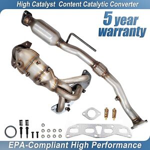 Catalytic Converter For 2002-2006 Nissan Altima Front and Rear 2.5L With Gasket