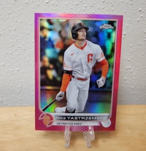 2022 Topps Cromo Rosa Refractor - #18 Mike Yastrzemski Giants - Imagen 1 de 2