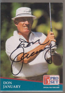 Autographed 1991 Pro Set Don January(Deceased)