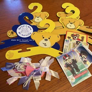 Build A Bear Workshop Hanger Lot Of 5 Yellow/ Blue BAB Clothing Hangers - Picture 1 of 4