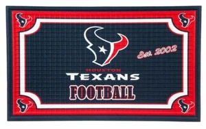 Team Sports America NFL Houston Texans Embossed Outdoor-Safe Mat - 30" W x 18" H - Picture 1 of 2