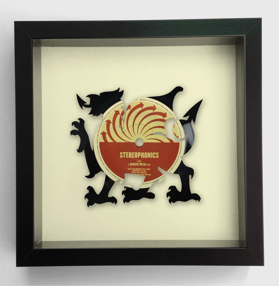 Stereophonics - Madam Helga - Welsh Dragon Original Vinyl Record Art 2003 - Image 1 of 1