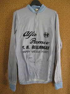 Maillot Cycliste Alfa romeo Bellanger Paray Manche Longue 80'S Vintage - M - Bild 1 von 4