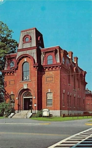 Postkarte VT: St. Johnsbury Athenaeum, öffentliche Bibliothek, Vermont, unveröffentlicht - Bild 1 von 2