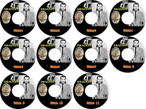 Dragnet /11 Discs / Mp3 (READ) CD / Old Time Radio / Jack Webb - Picture 1 of 1