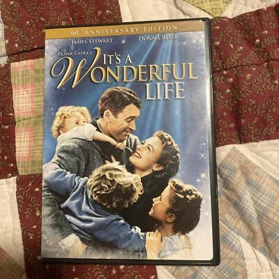 It's a Wonderful Life DVD 60th Anniversary Ed James Stewart Donna Reed - VG - Image 1 of 4