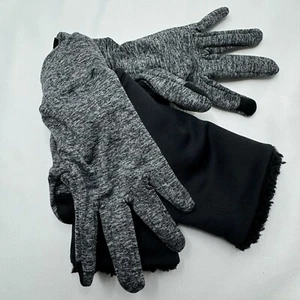 Kids All in Motion Black Running Gloves with Faux Shearling Lining Size 4-7 - Picture 1 of 8