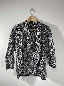 Dana Buchman Leopard Cardigan Size: SMALL Knit - Picture 1 of 6
