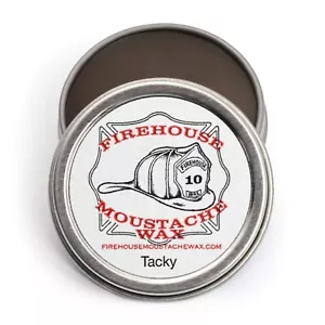 Firehouse Moustache Wax- Wacky Tacky, 1 oz. tin, Handmade - Picture 1 of 9