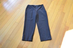 Pantalones de vestir Thalian Capri para mujer 8 marrón mezcla de lana profesional - Imagen 1 de 9