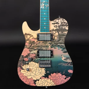 Guitarra Eléctrica Lindo Koya para Zurdos | Cuello Compuesto Luminlays Arte Japonés - Imagen 1 de 10
