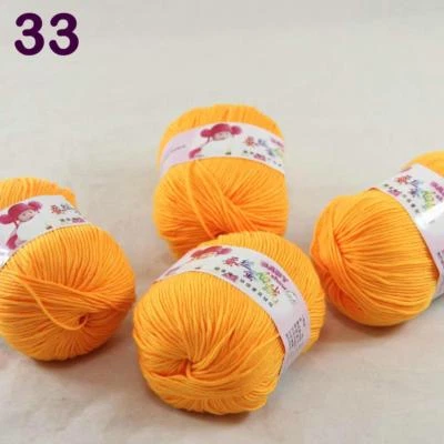 C Nuevo Moda 4 Hilos x50g Cachemira Seda Lana Prendas de punto a mano Tejido Bebé Hilo 33 Foto 1 de 3