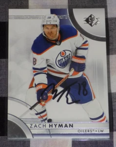 Zach Hyman Signed Upper Deck Hockey Card Edmonton Oilers - Picture 1 of 1