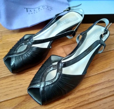 nuevo-con-caja orig$138 Talbots 10M cuero Toscana1 tacones con cordones Hecho en España Foto 1 de 4