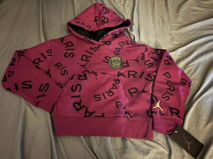 NIKE PARIS SAINT GERMAIN GIRLS KIDS SWEATER HOODIE LARGE L RARE 45A143-P3D - Picture 1 of 4