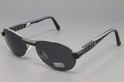 Vintage Gianni Versace Sunglasses S24-028 Black Men's Sunglasses Round Metal - Image 1 of 4
