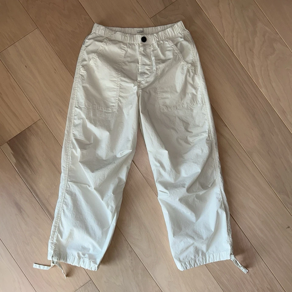 Citizens Of Humanity Luci Poplin Slouch Parachute Pant Ivory Women’s XS - Image 1 of 4