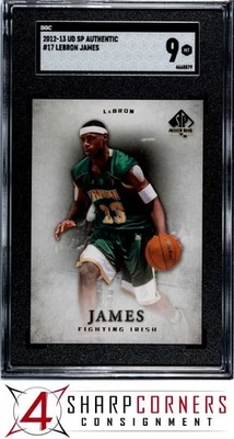 2012 UPPER DECK SP AUTHENTIC #17 LEBRON JAMES POP 5 SGC 9 - Image 1 of 4