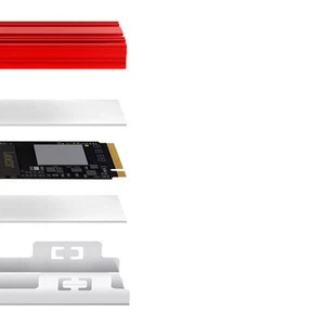 Solution de refroidissement SSD M 2 2280 avec dissipateur thermique en aluminium pour des performances optimales - Photo 1/6