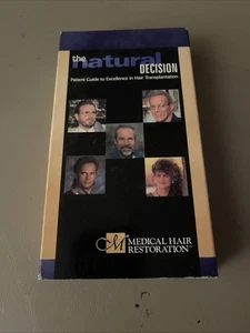 VHS The Natural Decision- guide to hair restoration-NOT TESTED - Picture 1 of 6