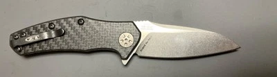 Zero Tolerance ZT 0770CF 折叠刀 罕见 ELMAX 刀片 碳纤维手柄 — 第 1/4 张图片