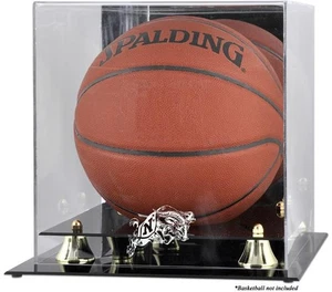 Navy Logo Basketball Golden Classic Logo Basketball Display Case - Picture 1 of 1