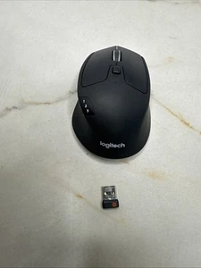 Logitech M720 Triathlon Multi-Device Wireless Mouse Bluetooth 1000 DPI 6 Buttons - Picture 1 of 6