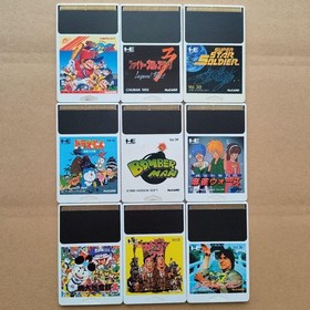 Pc Engine Hucard 9 Piece Set Jackie Chan Kato-Chan Ken-Chan   Others