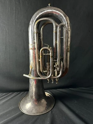 RARO Besson Clase A Prototipo 4 Válvulas Compensador Eufonio (Vintage 1930-31) Foto 1 de 4