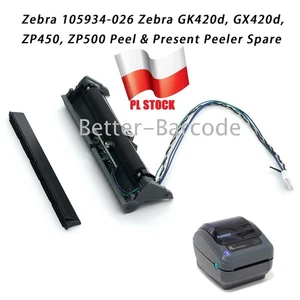 105934-026 Zebra GK420d GX420d ZP450 ZP500 Printer Peel &Present Peeler PL Stock - Zdjęcie 1 z 6