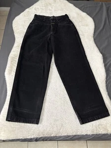 Y2K Marithe Francois Girbaud Black Denim Jeans Dark Wash Baggy Herren 29x32 High - Bild 1 von 9