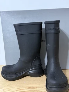 Balenciaga x Crocs Gummistiefel schwarz - Größe 39 - neu - Bild 1 von 8