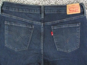 Levis 505 Jeans Damen 10 blau gerades Bein Stretch Denim klassisch 30x31 - Bild 1 von 13
