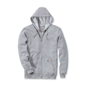 Sweat À Capuche Et Zippé Carhartt Gris Mélangé Homme Taille EU S - Picture 1 of 1