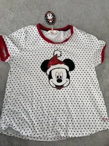 Peter Alexander Mickey Mouse Christmas Pyjamas Womens Size XL - Picture 1 of 2