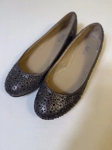 Mia Clarissa Ballet Flats Size 7 Pewter Rhinestone Sparkle silver gray flats - Picture 1 of 6