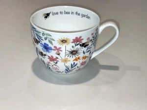 Harvest Green Studio Bone China große Kaffeetasse Becher Love to be in Garden EUC - Bild 1 von 6