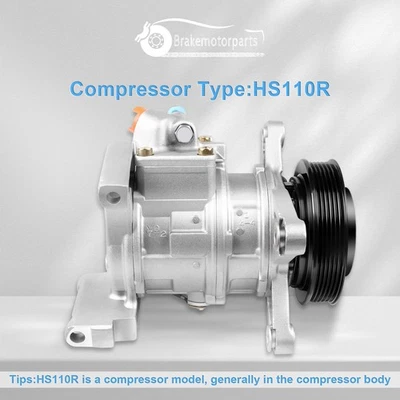A/C AC Compressor 1993-1998 For Toyota Supra 3.0L For Lexus SC300 - Image 1 of 4