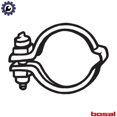 PIEZA DE SUJECIÓN SISTEMA DE ESCAPE 254-030 PARA ASTON MARTIN MERCEDES-BENZ OPEL Foto 1 de 4