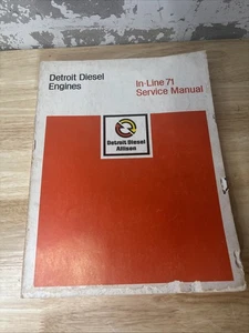 DETROIT DIESEL INLINE 71 SERIES SERVICE MANUAL - Picture 1 of 7
