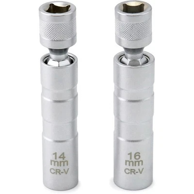 14毫米和16毫米磁性旋转火花塞插座,3/8英寸驱动器12点薄壁式 — 第 1/4 张图片
