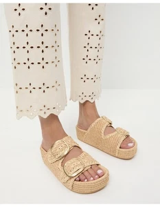 Loeffler Randall Theo Raffia Sandal Size 11 - Picture 1 of 22