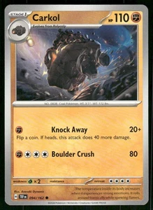 Carkol 094/162 Common Normal NM Pokemon SV05: Temporal Forces - Picture 1 of 2