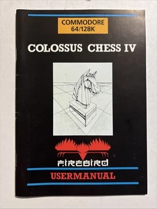 Commodore 64 - Colossus Chess IV - Firebird Floppy - Imagen 1 de 3