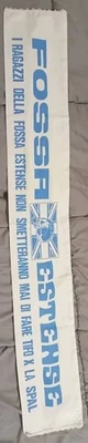 Sciarpa Ultras Spal Fossa Estense Anno 1981/82 Perfetta, Cotone Stampa A Vernice - Immagine 1 di 3