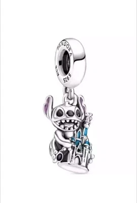 Pandora  Disney Stitch und Schloss Charm-Anhänger - Bild 1 von 4
