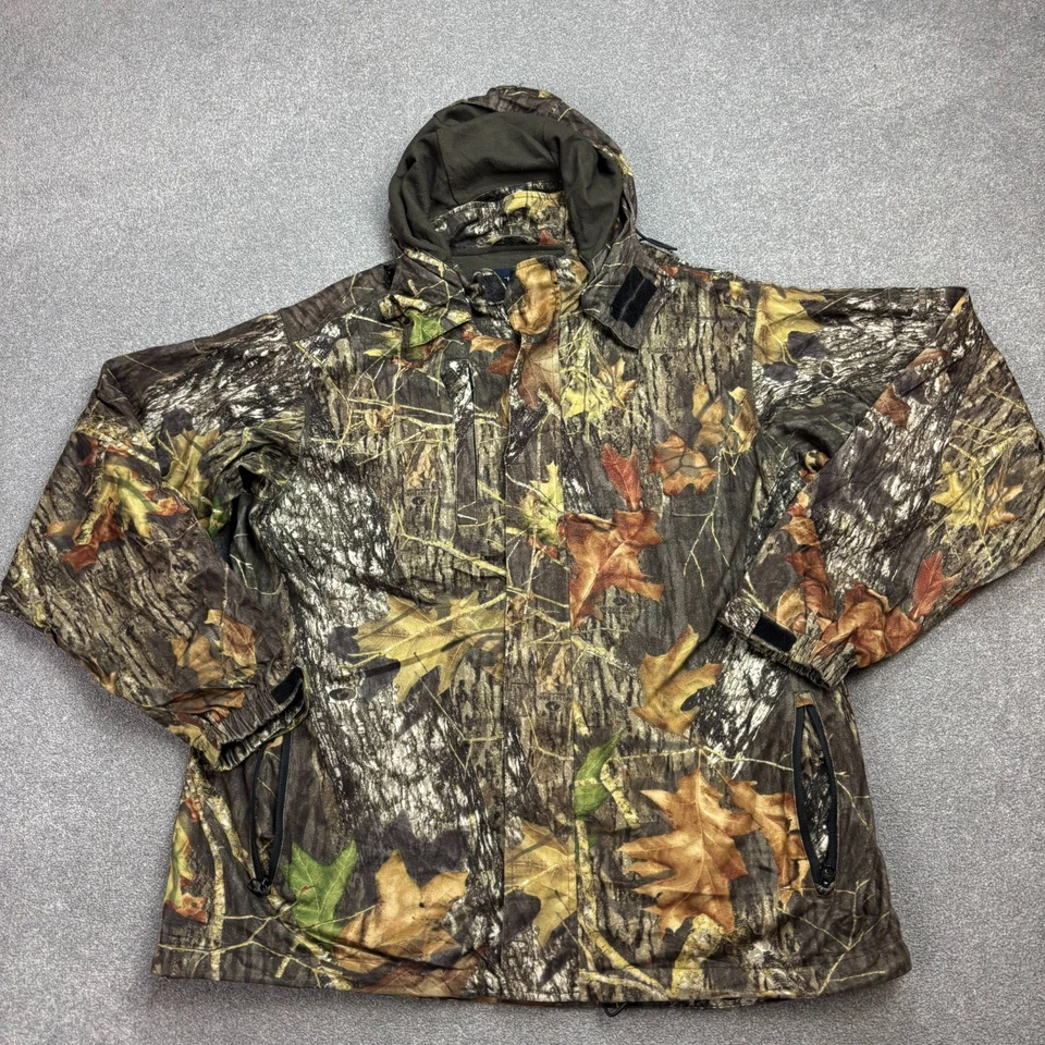 RealTree Jacket Adult 2XL XXL Brown Workwear Camo Lined Hunting Coat Hood Men - Image 1 of 4