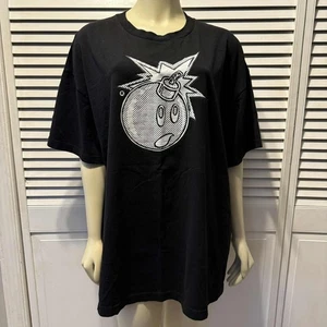Herren The Hundreds Kurzarm T-Shirt 2X Schwarz Weiß Bombe Logo - Bild 1 von 9